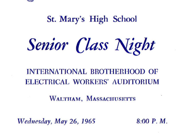 Senior Night, May 26, 1965 (1).