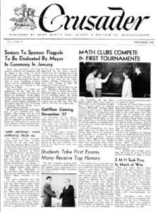 SMHS 1962 Dec Crusader News Pg 1