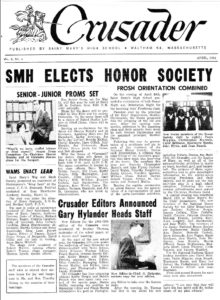 SMHS 1964 Apr Crusader News Pg 1