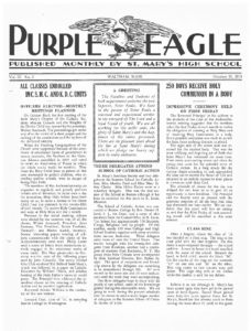 SMHS Waltham 1935 10 Oct Newspaper Pg 1
