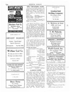 SMHS Waltham 1936 05 May Newspaper Pg 4