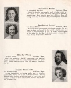 SMHS Walth 1947 Yrbk Pg 60